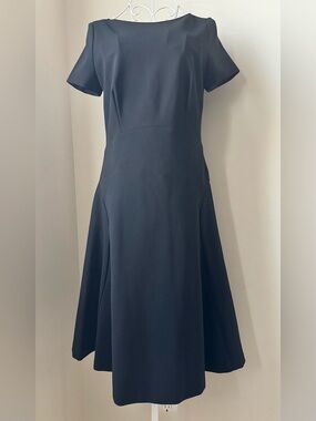 PRADA Classic Black Fit-and-Flare Women's Dress Size 10